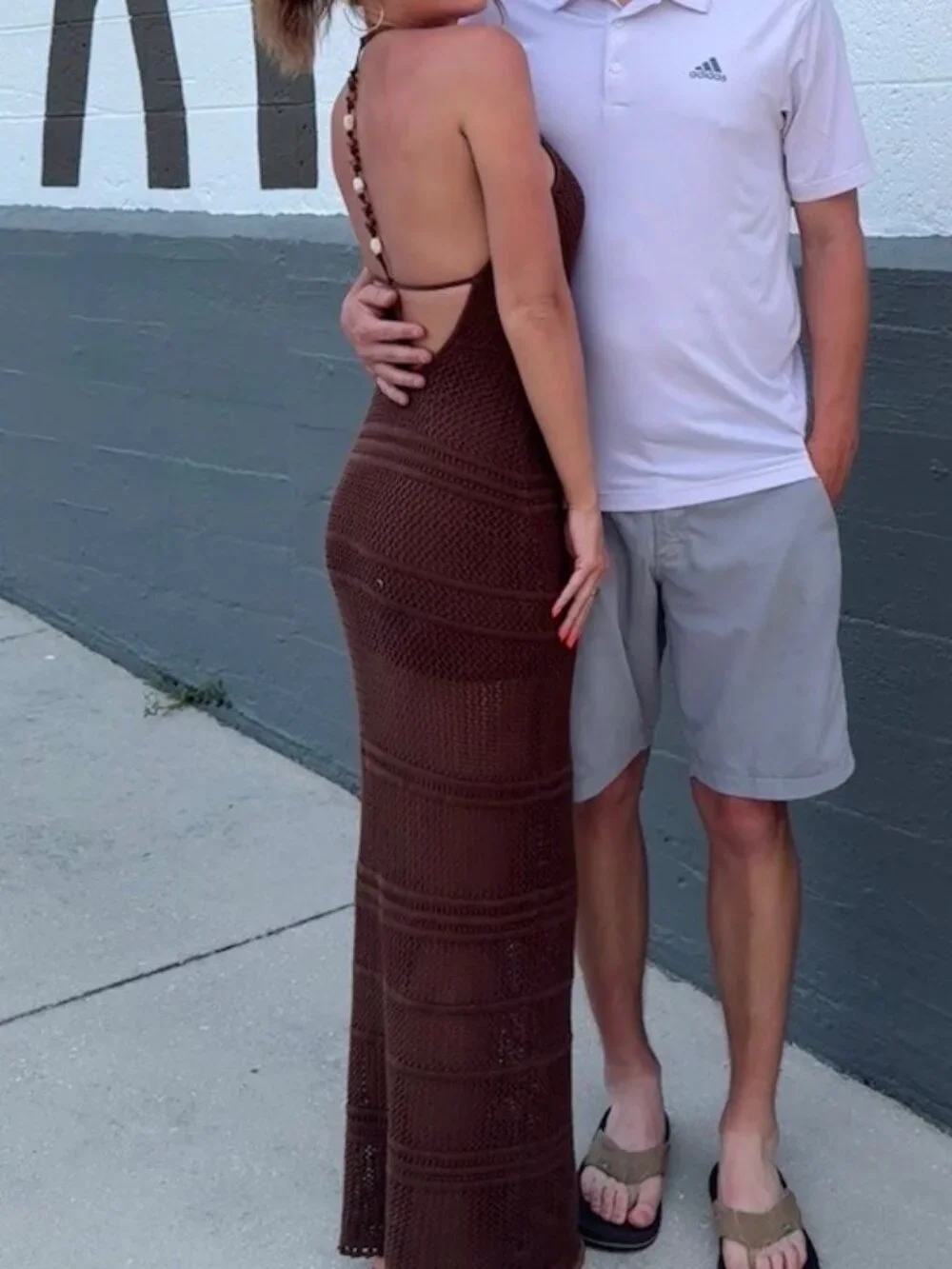 Abercrombie Beaded Crochet-Style Maxi Dress